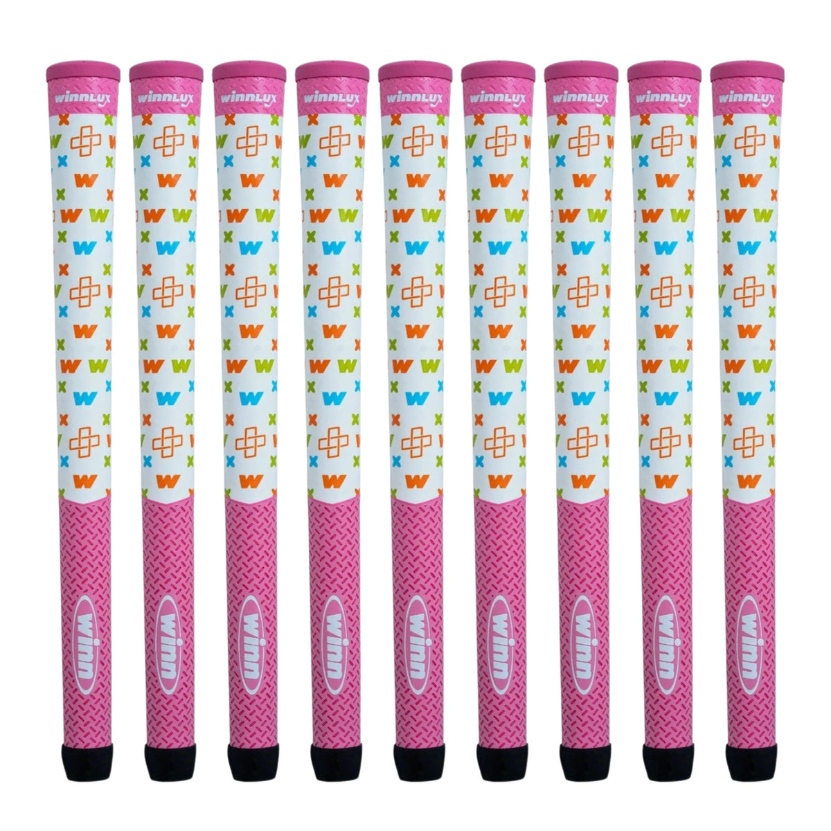 Set of 9 WinnLux 52WLM-ML Multicolor Golf Shafts - Standard Size