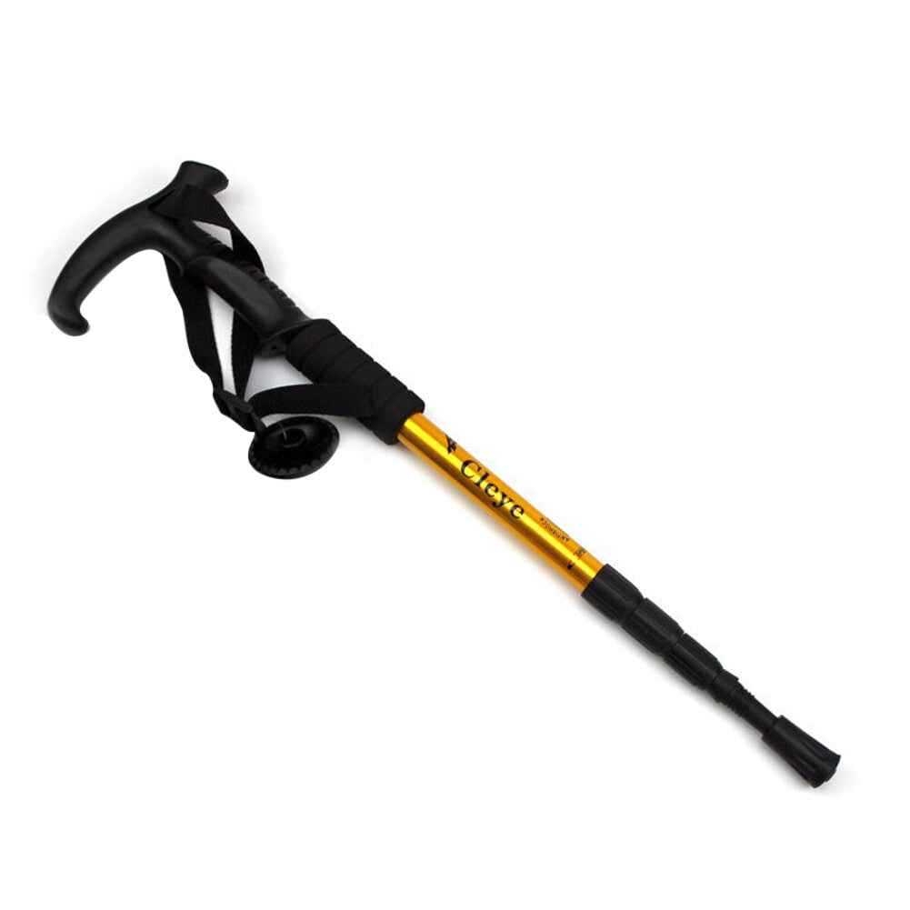 Retractable Aluminum Walking Cane - Travel Outdoor Support Stick