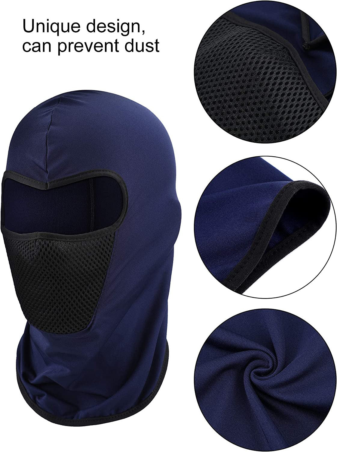 6 Pack Motorcycle Balaclava Masks for Cold Weather - Skull Design, Lightweight & Breathable