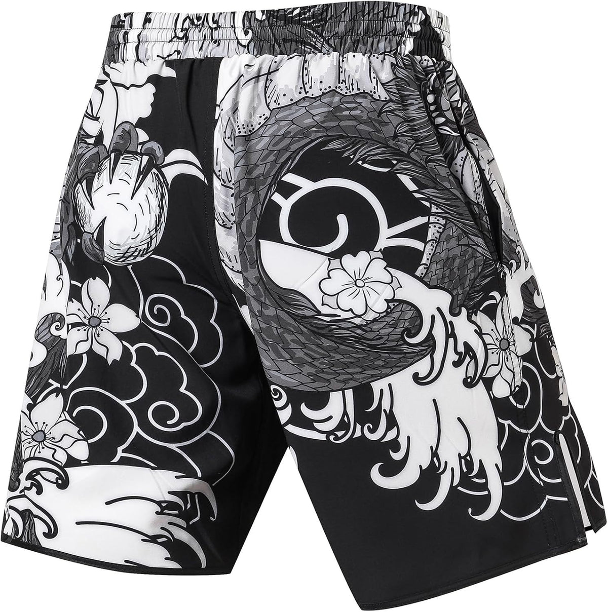 MMA Fighting Shorts with Secure Drawstring - Ultra-Durable, Quick-Dry Base