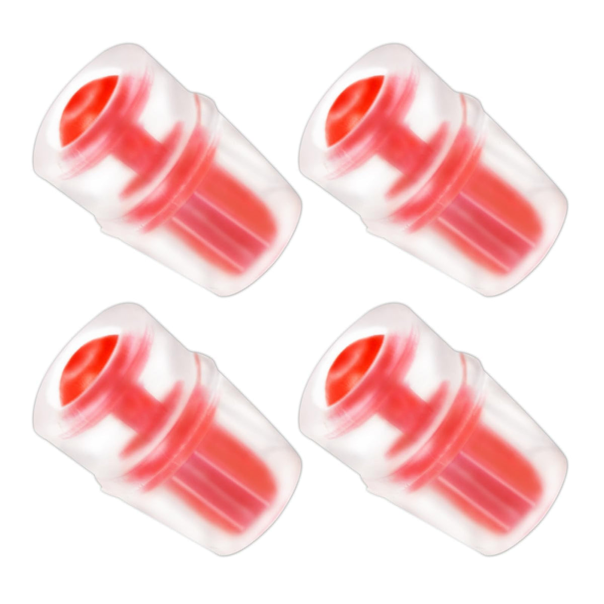 4 Pack Silicone Bite Valve Replacements for Osprey Hydration Bladders - Red