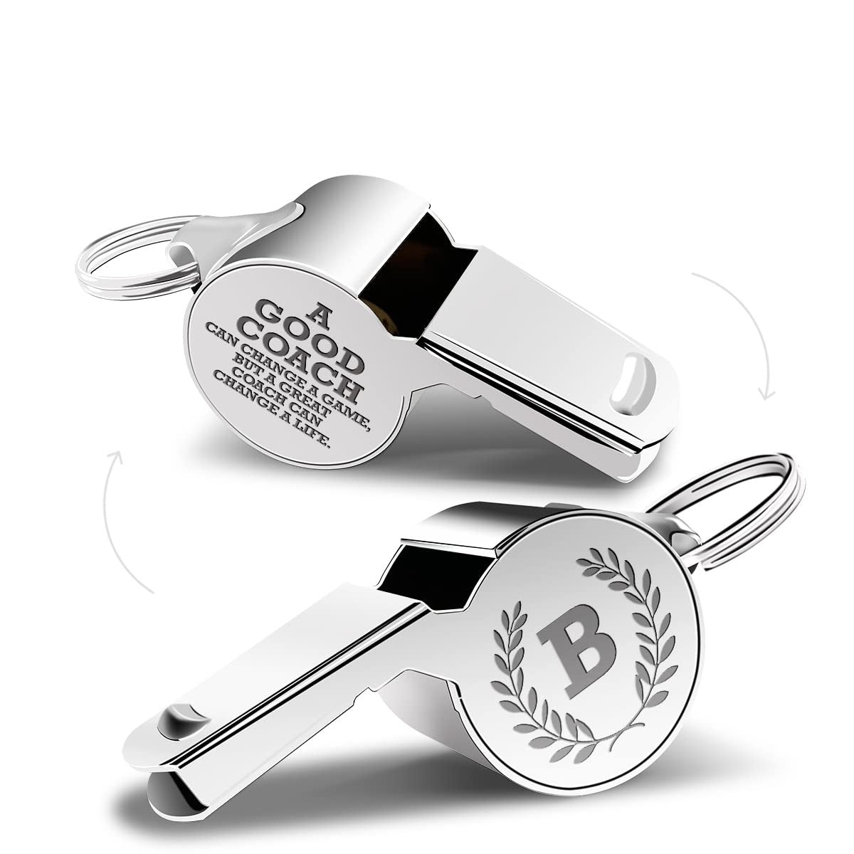 Stainless Steel Whistle with Lanyard - Loud Referee & Training Sounding Device
