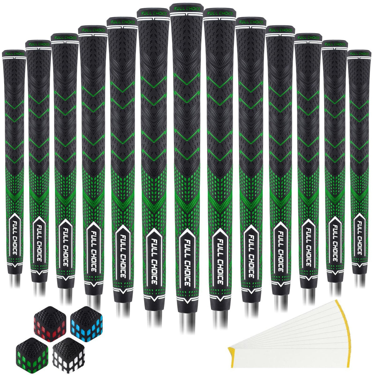 Golf Club Grips 13 Pack High Traction Rubber Midsize & Jumbo Options