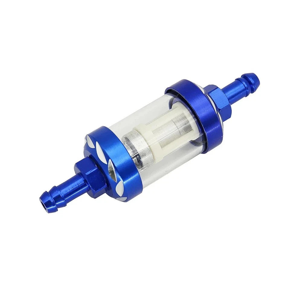 8mm CNC Aluminum Fuel Filter Inline Gas Oil Filter for Motorcycle ATV Bike