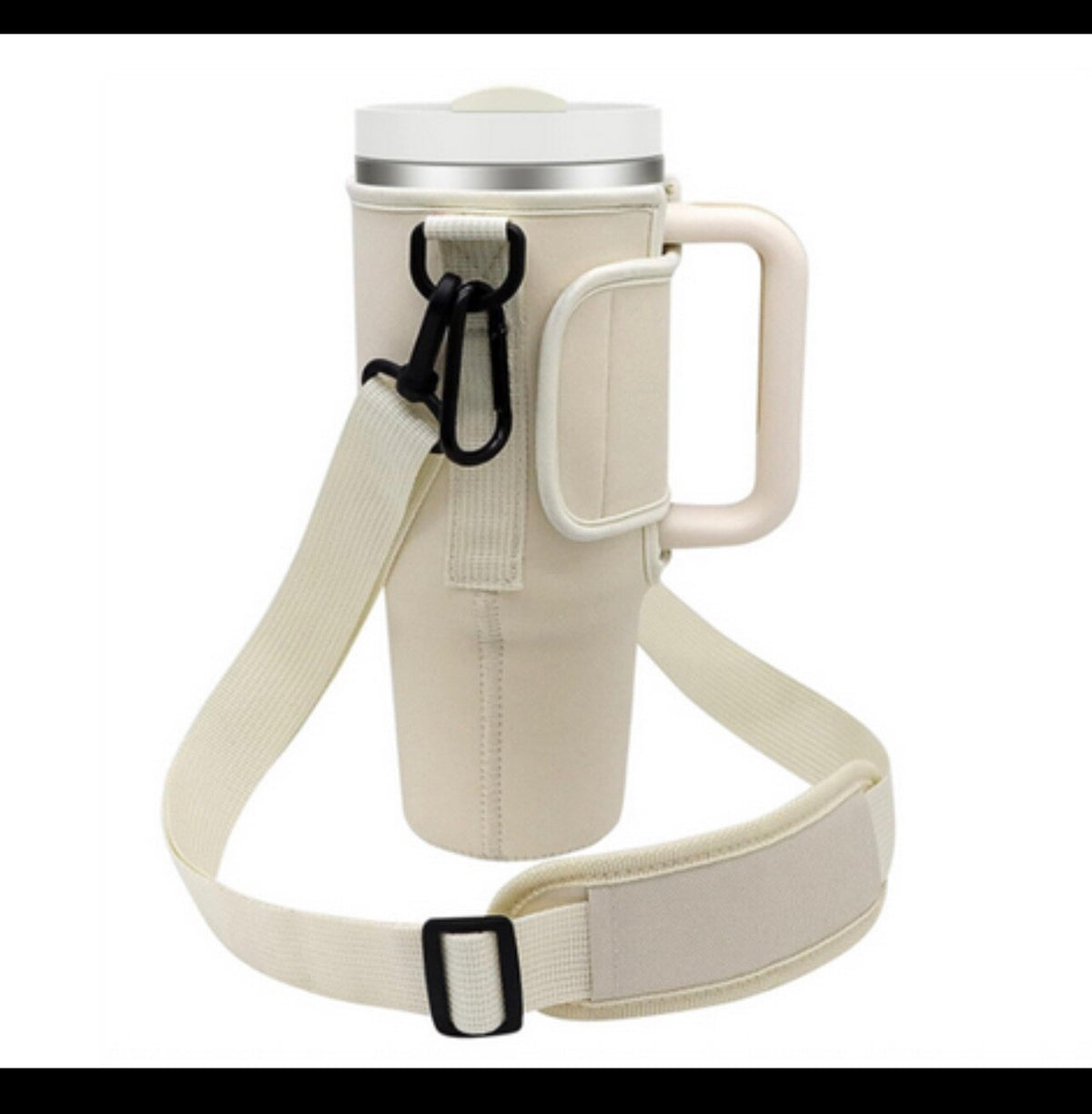 40oz Water Bottle Carrier Bag with Adjustable Shoulder Strap for Stanley