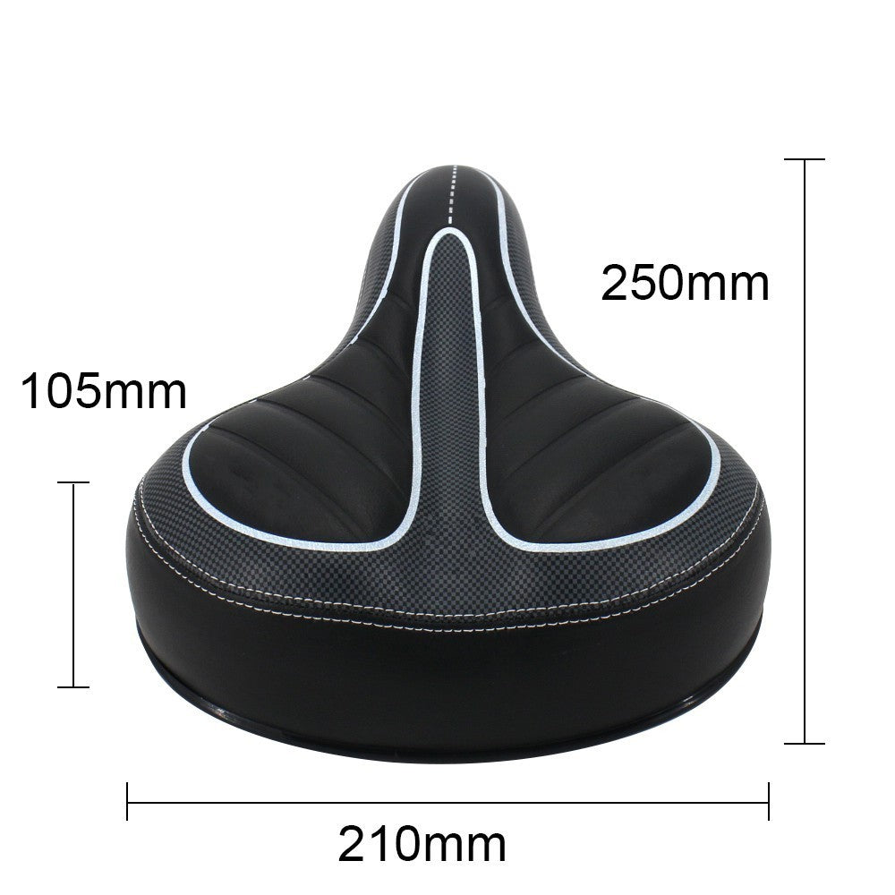 Comfort Wide Bicycle Saddle Seat with Air Cushion and Gel Pad