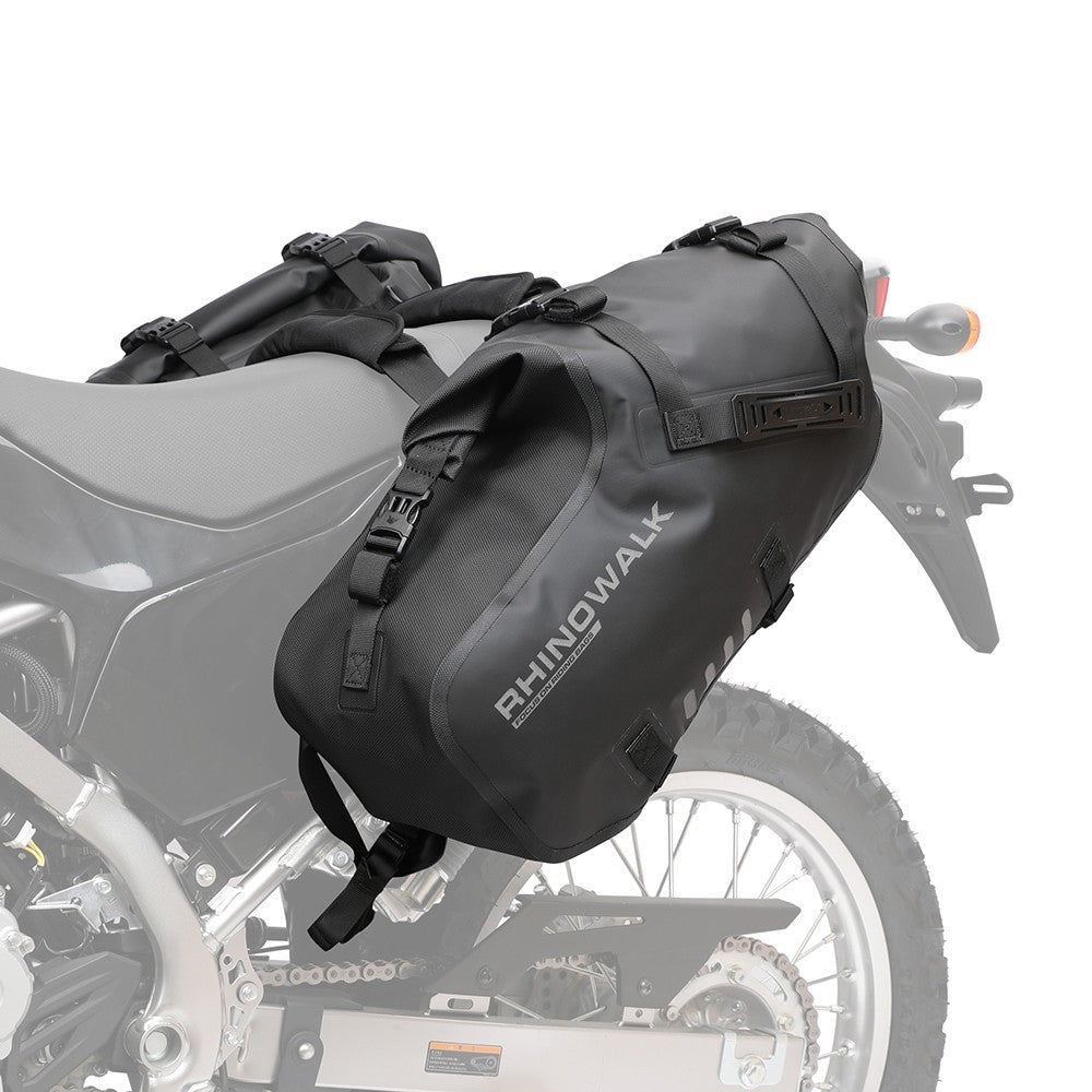 Motorcycle Waterproof Double Side Bag 18L/28L/48L Universal Black