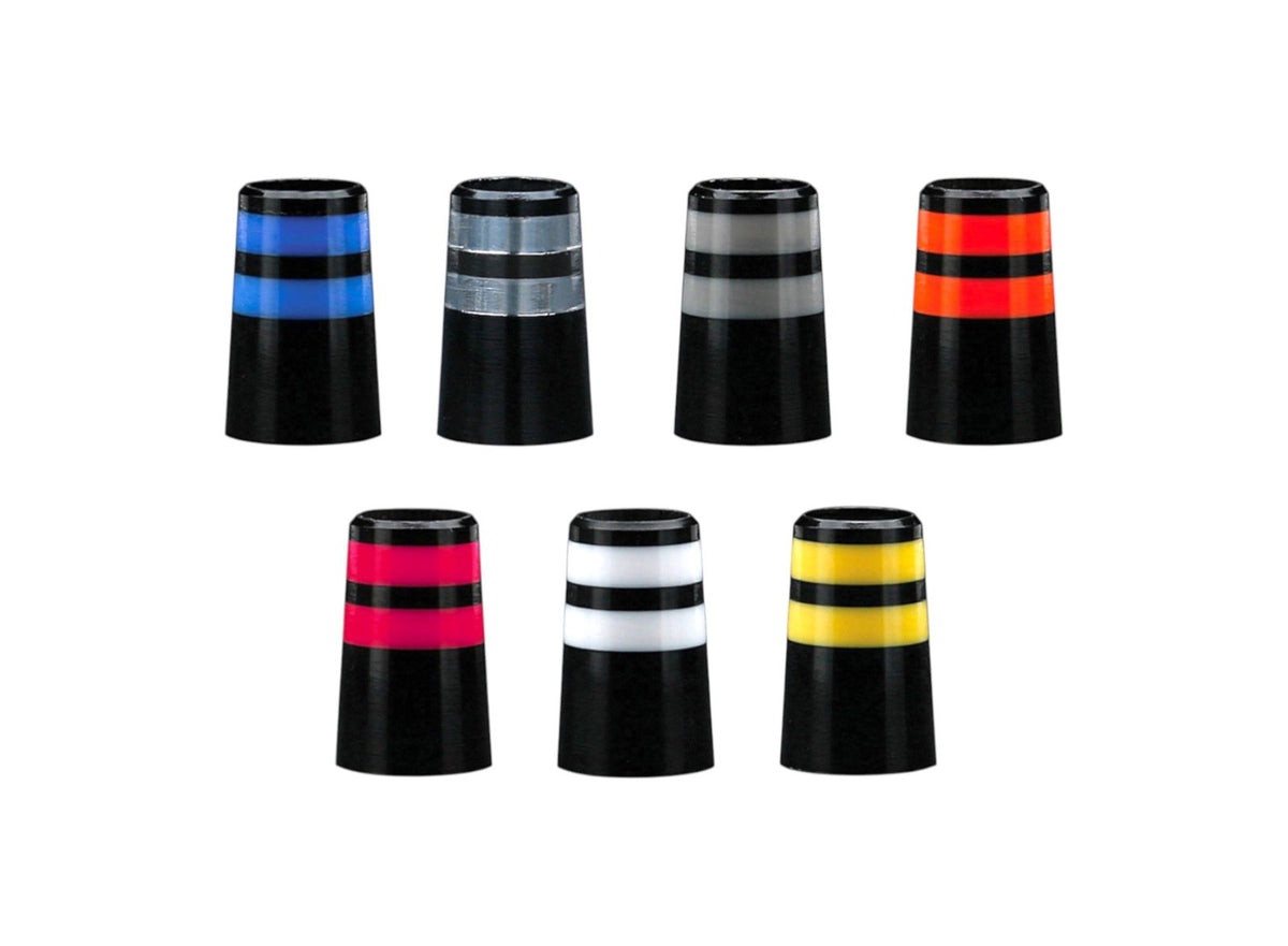 Set of 12 Designer Golf Ferrules with 4-Ring Design in Multiple Colors, Fits .355/.370 shafts