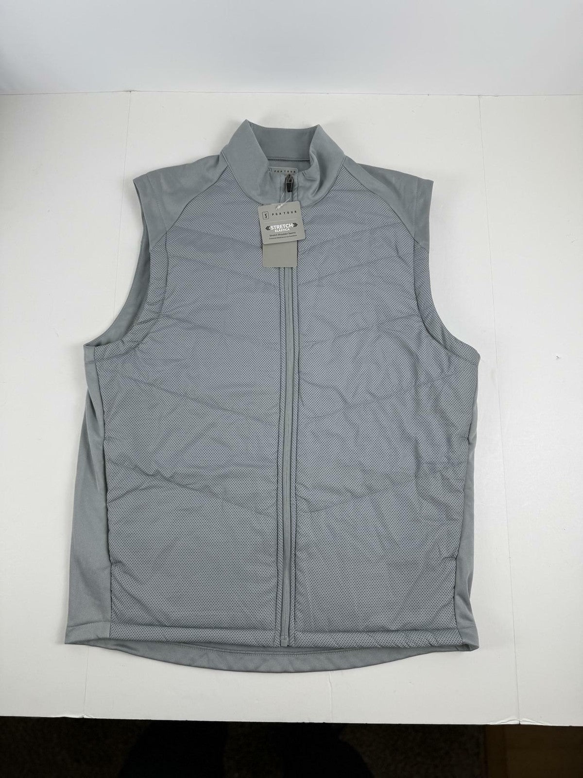 Men's Insulated Golf Vest - Regular Fit, Quarry Gray, 2XL