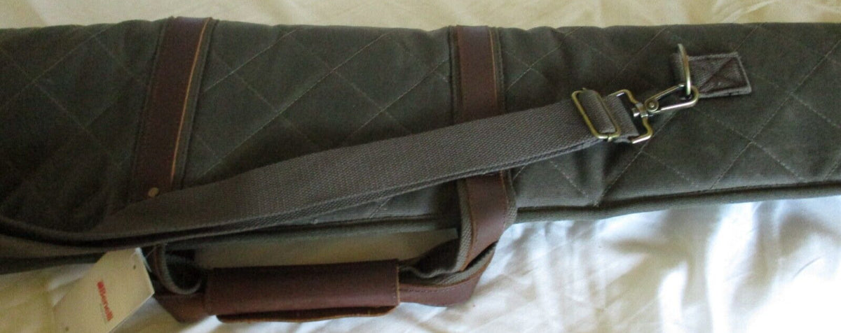Benelli Lodge 53-Inch Olive Gun Case - Waxed Cotton Rifle Storage