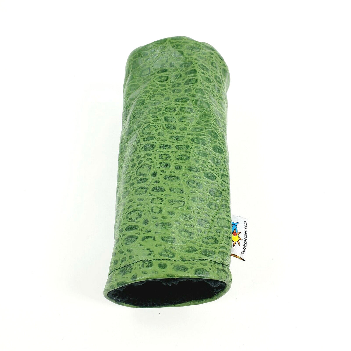 Golf Driver Headcover Croc Leather Barrel Green - Handcrafted Sunfish