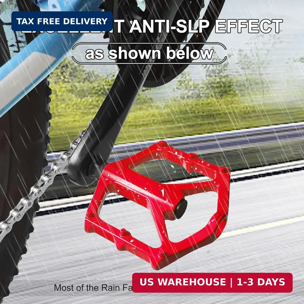 Lightweight Aluminum MTB Pedals with Anti-Slip Pins for Mountain & Road Bikes
