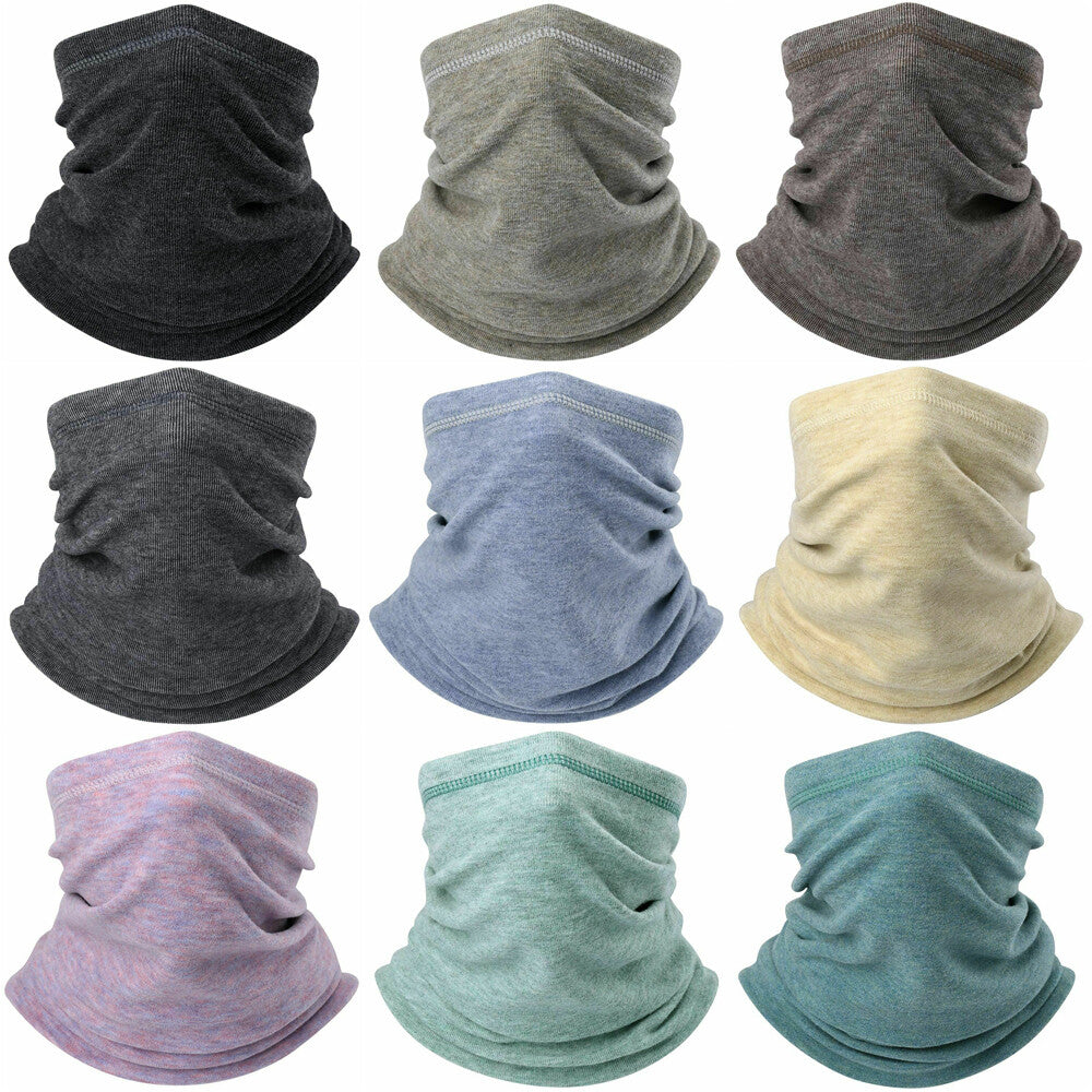 Winter Windproof Fleece Neck Gaiter Face Mask Scarf for Cold Weather