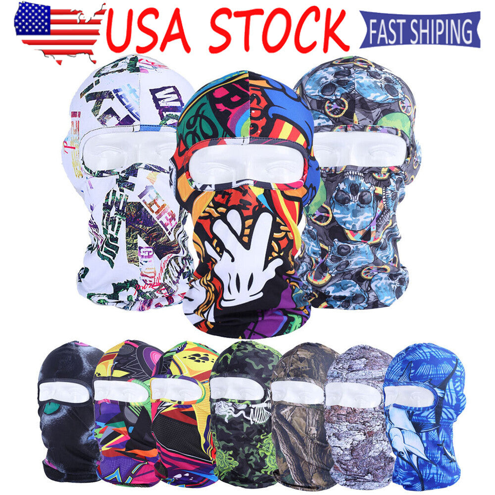 Windproof Ski Mask Balaclava for Men Women Outdoor Sports Motorcycle Face Cover