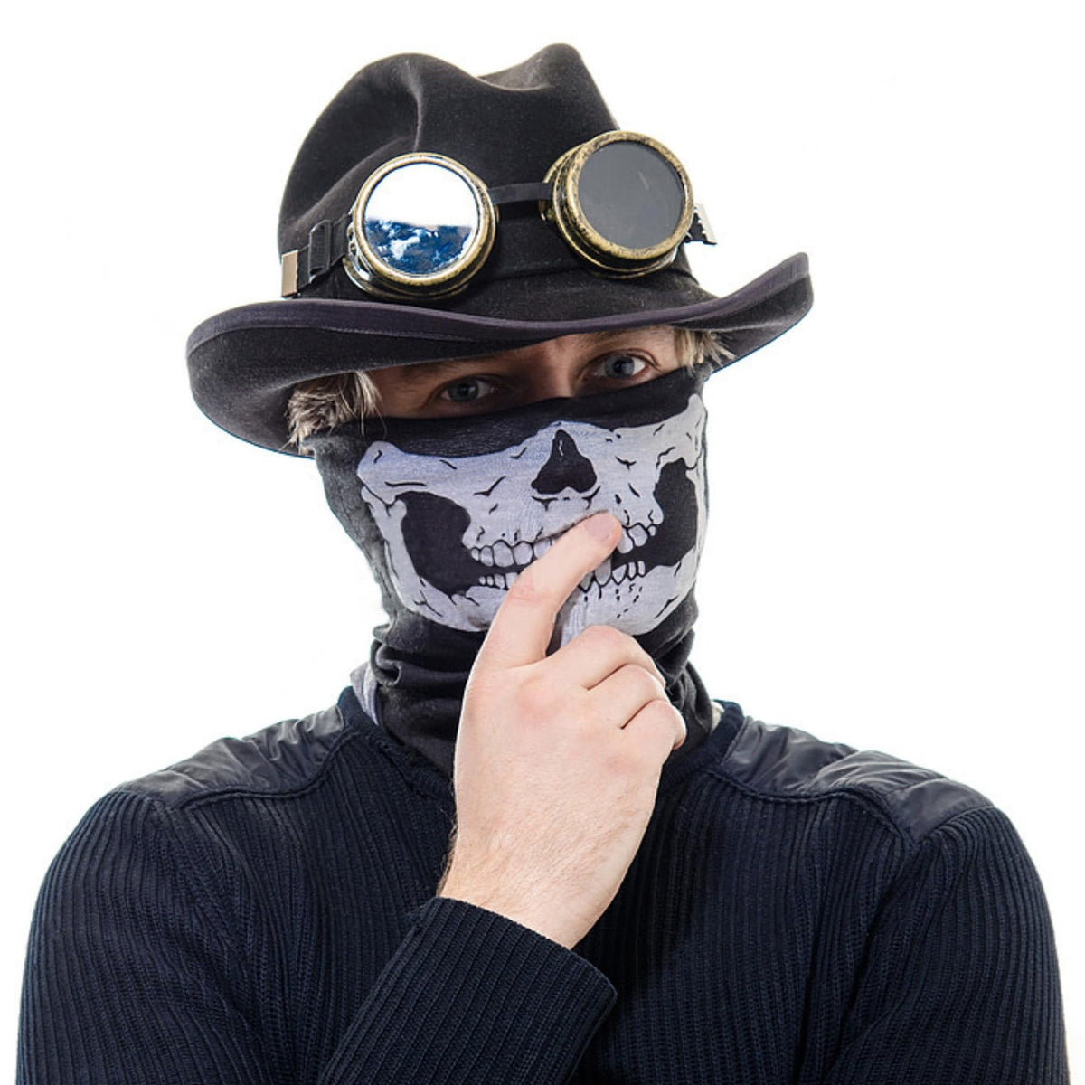 3 Pack Skull Balaclava Face Masks for Motorcycle Skiing Outdoor Sports
