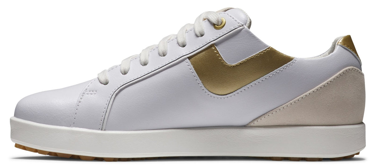 Women's Spikeless Golf Shoes - Waterproof Leather Sneaker for Golfing