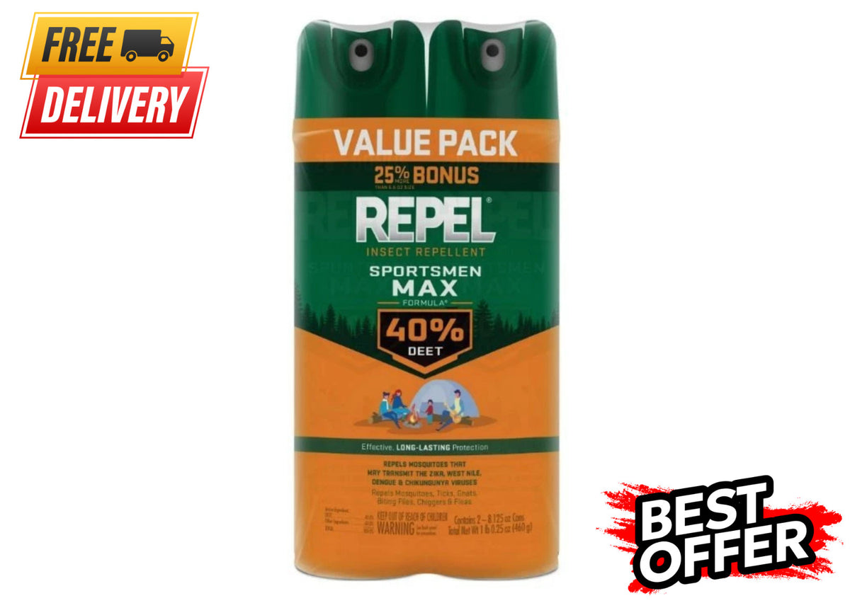 Insect Repellent Aerosol Spray 40% DEET Value Pack for Outdoor Activities