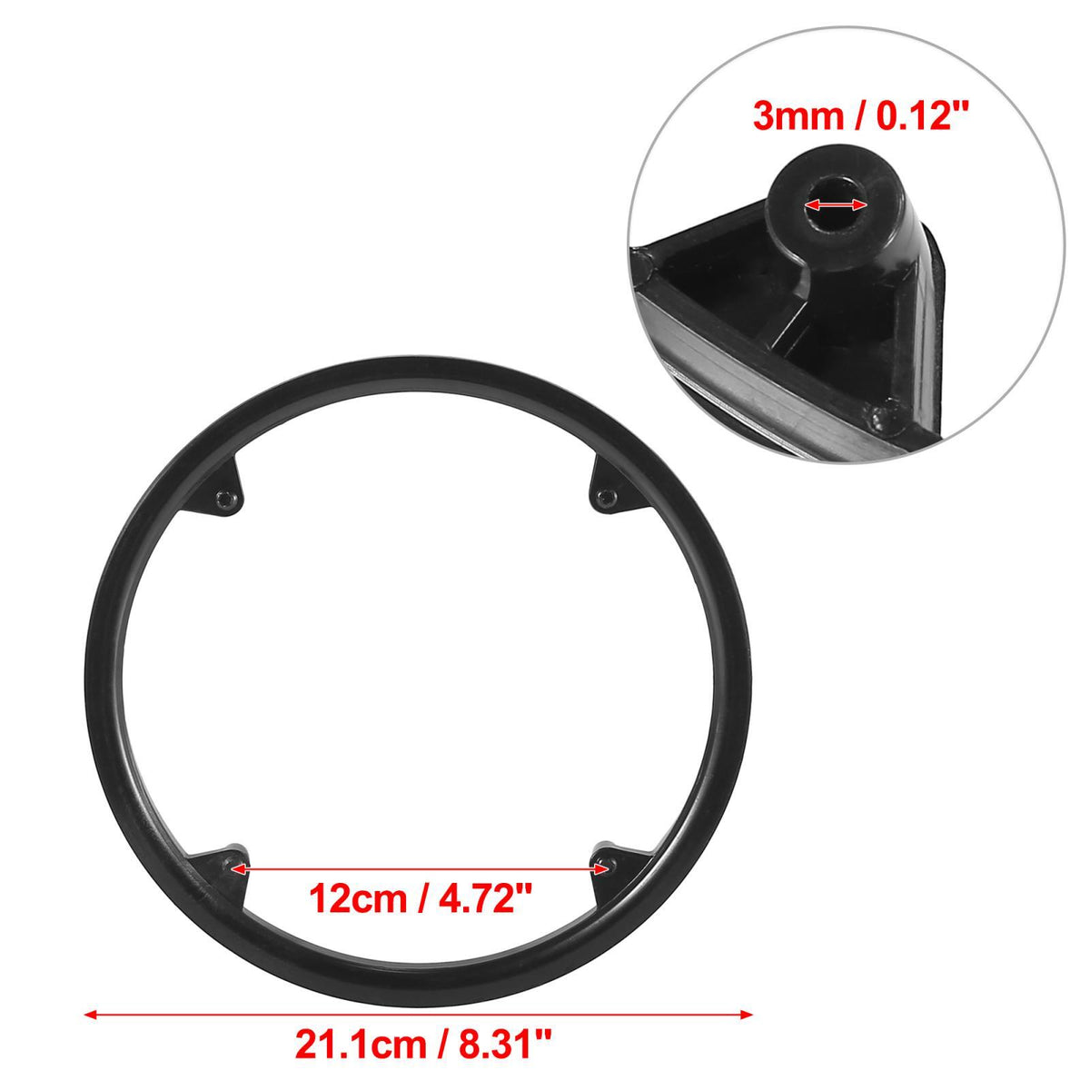 Universal Bicycle Crankset Chain Wheel Cover 48 Teeth Black 12cm Guard