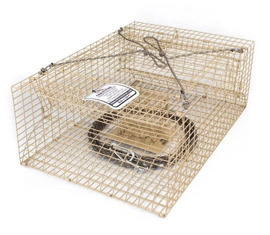 Large Crawfish Trap for Lakes & Rivers - Durable Steel, Camouflage, Bait Holder