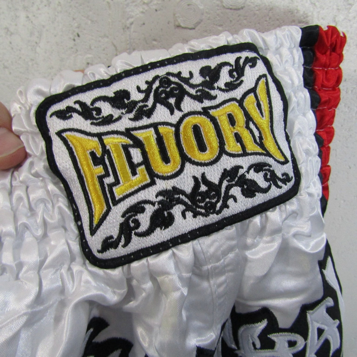 Muay Thai Boxing Shorts White Red Blue Star Kickboxing MMA Training XS