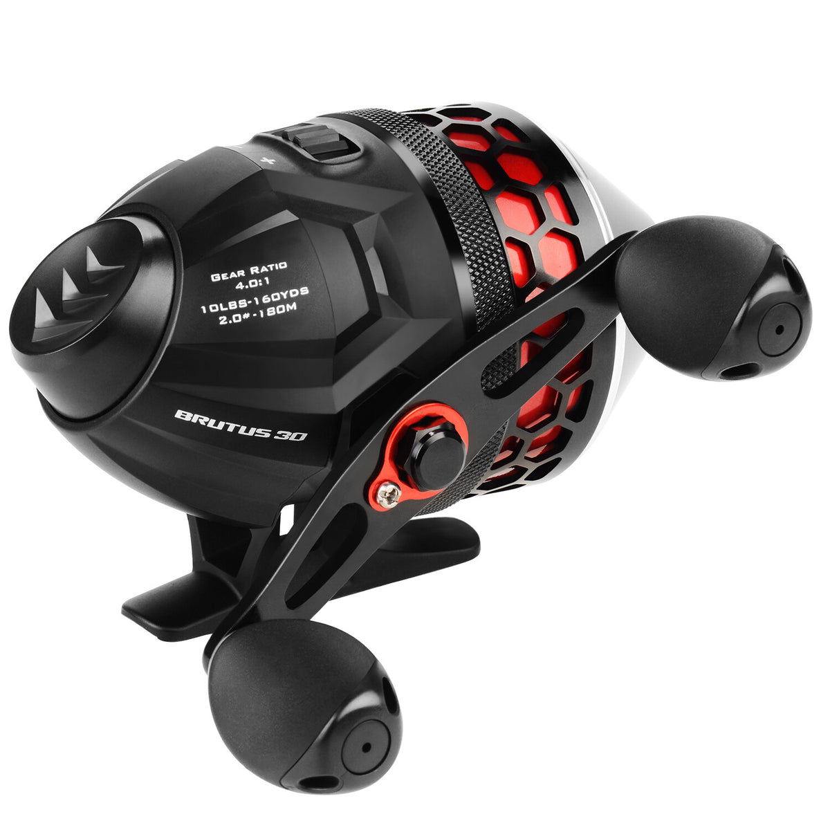 High Speed Spincast Fishing Reel with 10 LB Monofilament Line - Durable and Smooth
