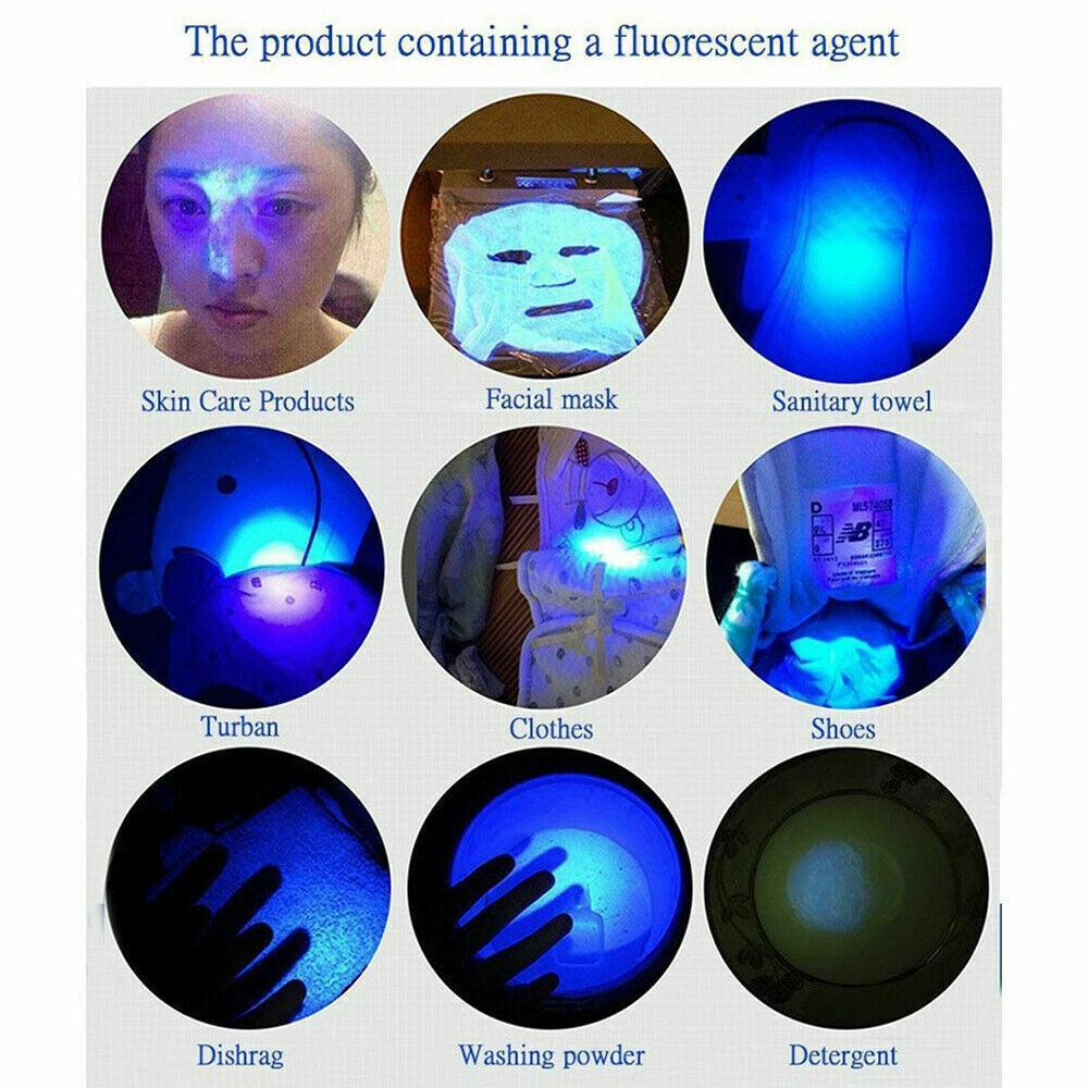 120000lm UV Blacklight Flashlight Waterproof Handheld Torch