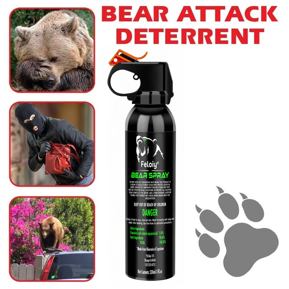 30 Feet Bear Deterrent Spray 11 Oz for Camping and Hiking