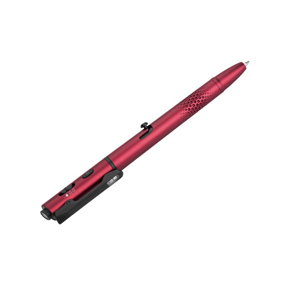 Multipurpose Pen Light with Green Laser and 120 Lumens - Olight OPen 3 Wine Red