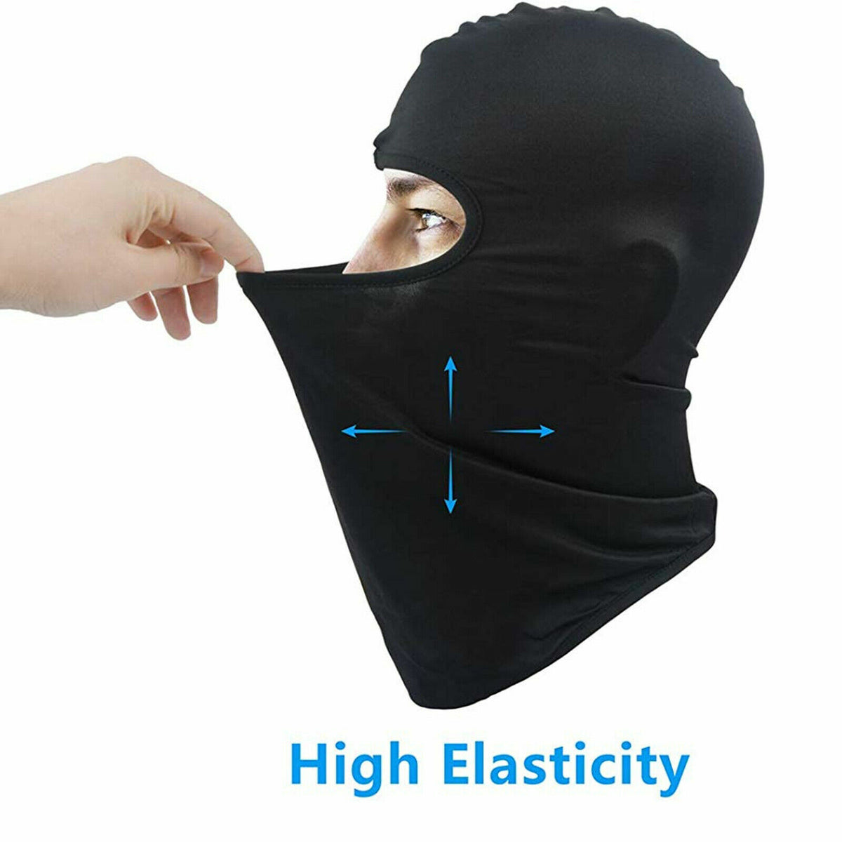 Men's Lightweight Balaclava Face Mask for Ski Motorcycle & Winter Sports - Black 3 Pack