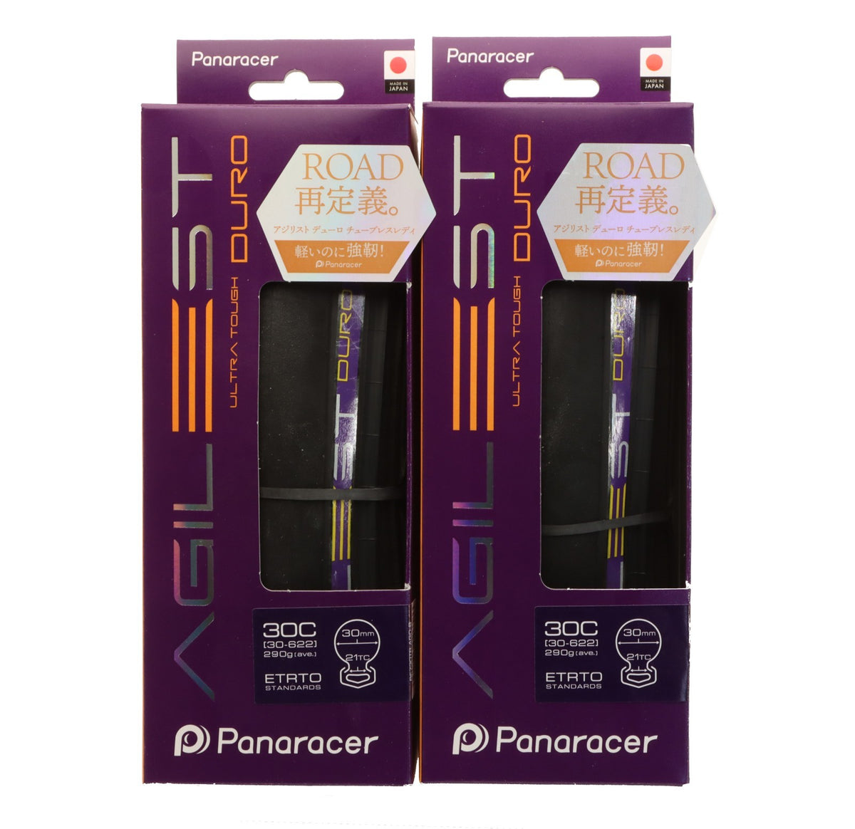 Panaracer Agilest Duro TLR Tubeless Folding Road Bike Tires 700x30c - Pair