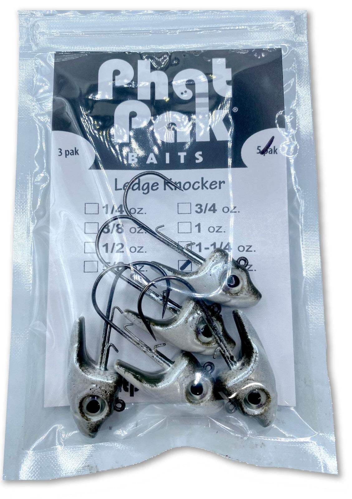 Ledge Knocker Swimbait Jig Heads with 3D Eyes - Multiple Weights & Hooks