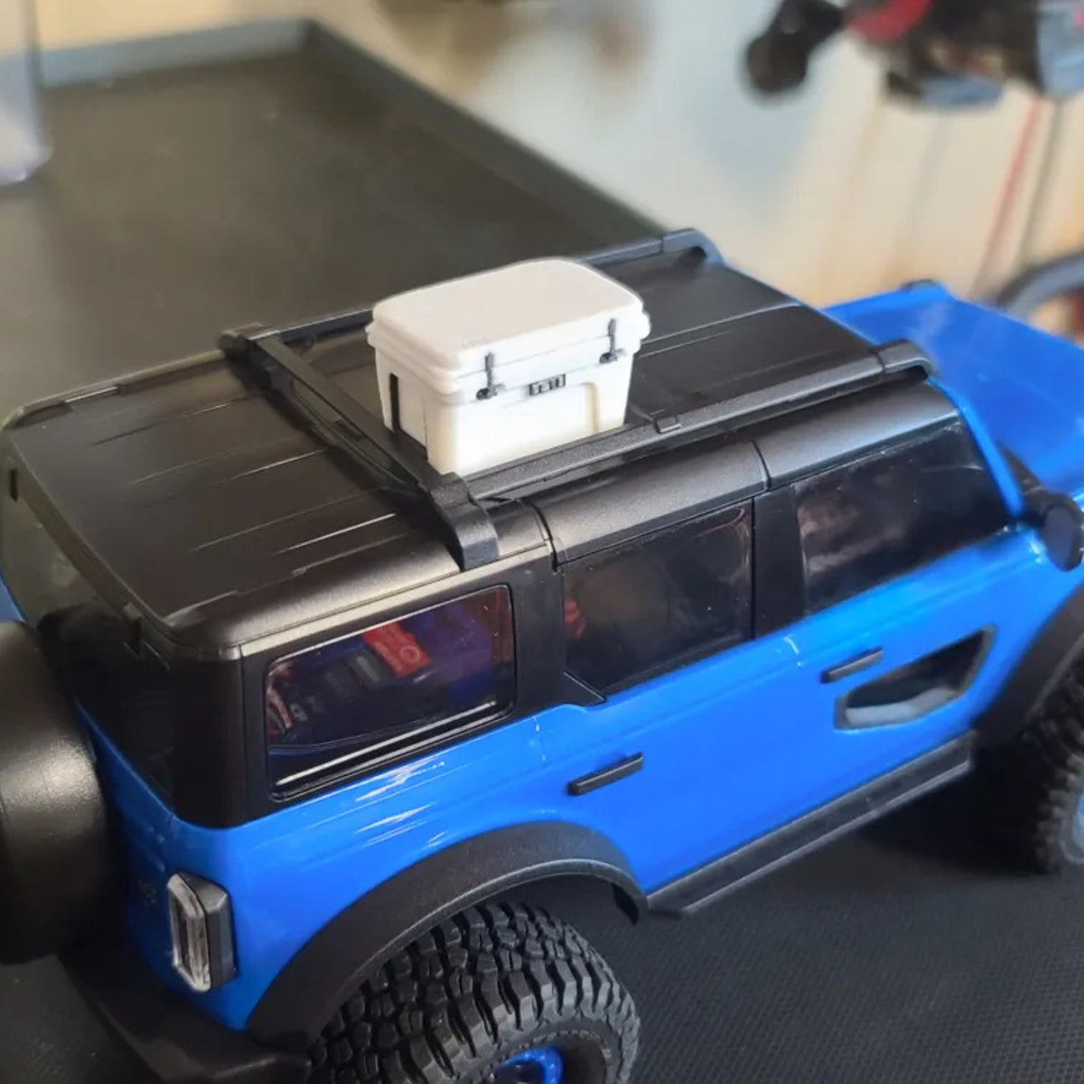 Mini Yeti Cooler with Ice for RC Scale Cars and Overland Displays