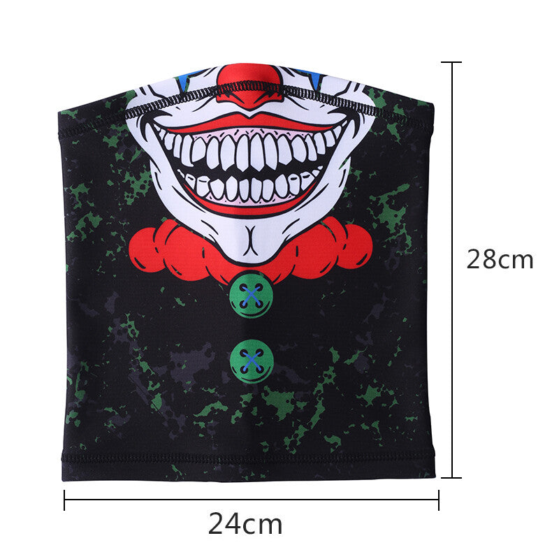 3D Print Fleece Neck Warmer Gaiter Winter Face Mask Scarf for Outdoor Sports
