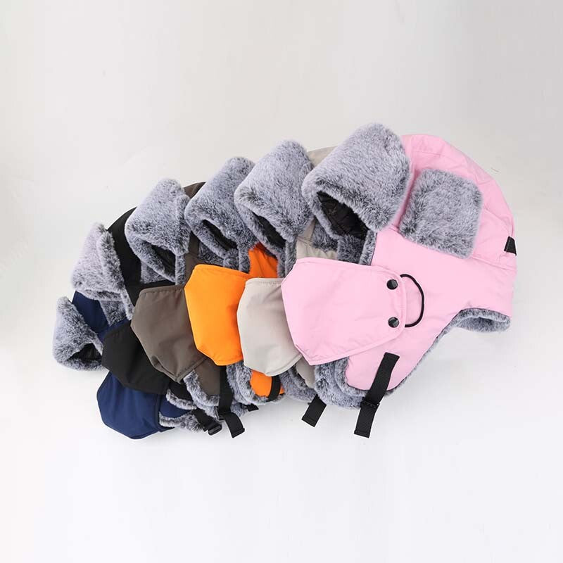 Unisex Winter Windproof Earflap Hat with Face Mask for Snow & Skiing