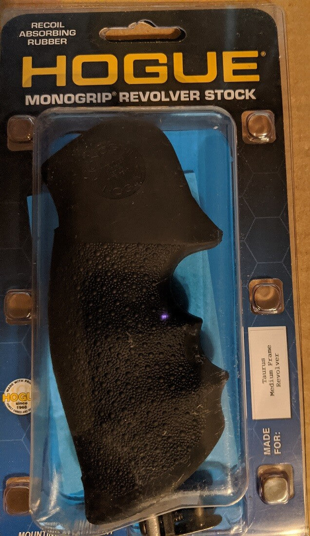 Rubber Grip for Taurus Medium & Large Frame Revolvers - Black