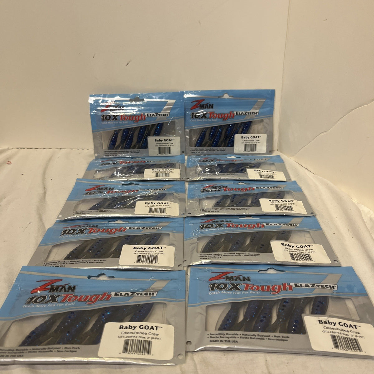Z Man Baby Goat 3” Okeechobee Craw Bait Pack of 60