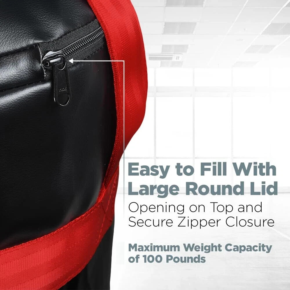 Unfilled 100 Lb Heavy Punching Bag for MMA, Boxing, Kickboxing Training