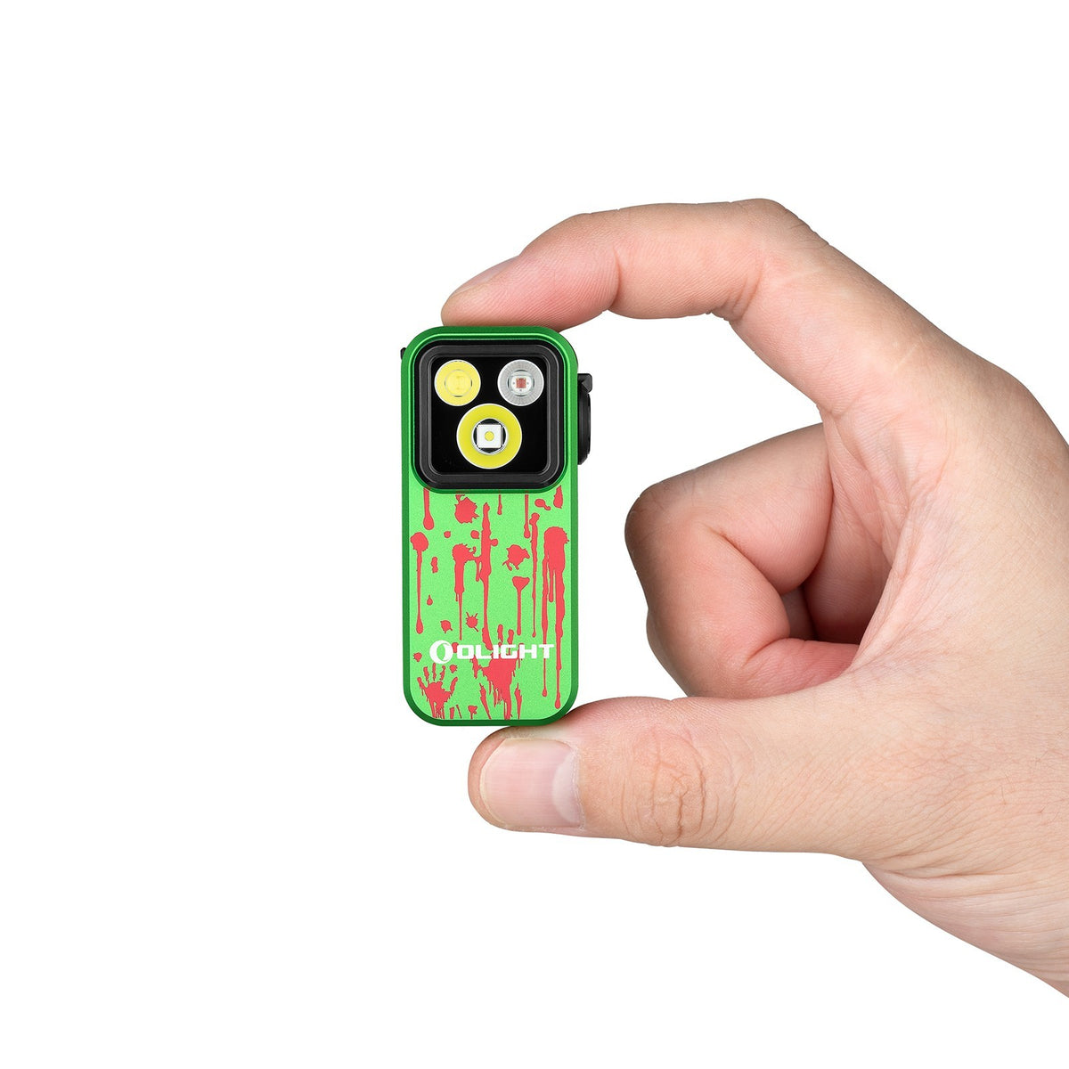 Clip-On Flashlight with Floodlight Spotlight Red Light 500 Lumens