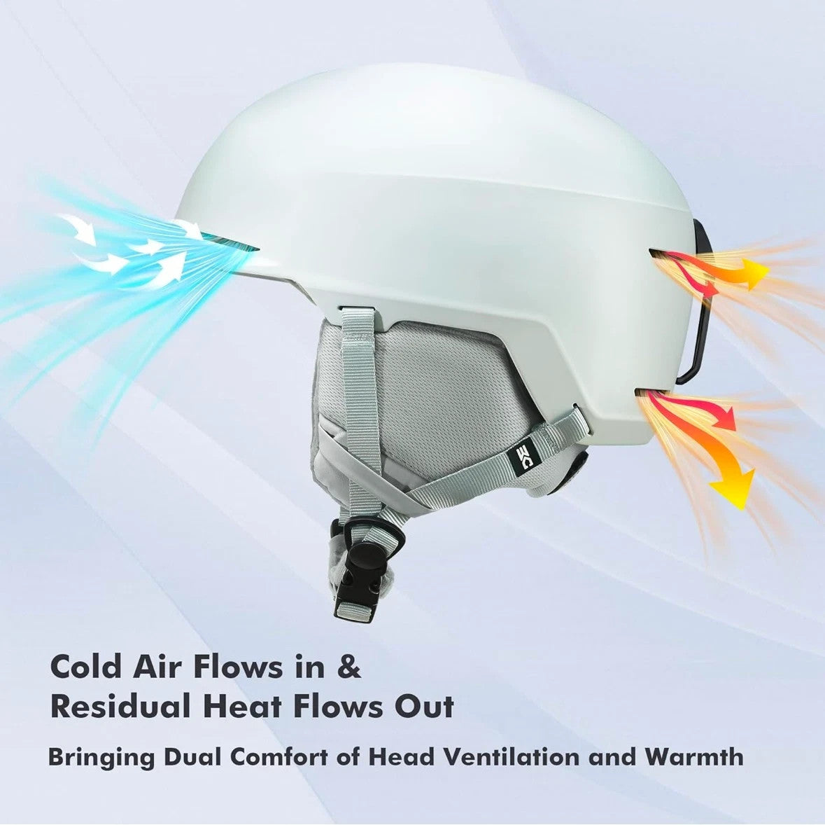 Base Camp SD-05 Ski Helmet with Dial Fit & Goggle Compatibility
