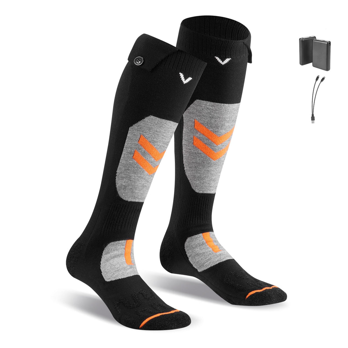 Heated Socks with 5000mAh Battery XL Size for Outdoor Activities