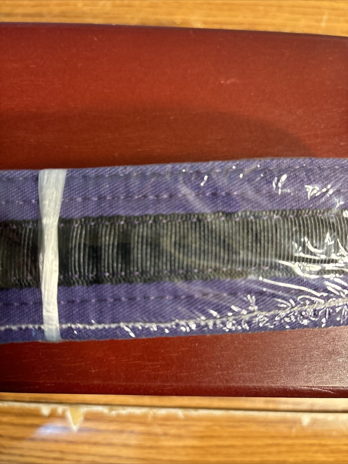 Martial Arts Double Wrap Striped Belt - Karate & Taekwondo Wide Belt Size 3
