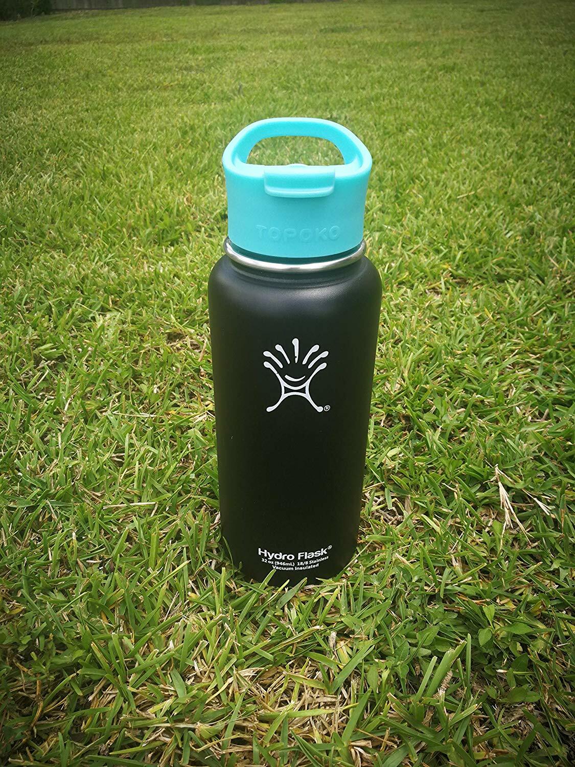 Replacement Flip Lid for Wide Mouth Water Bottles - Teal