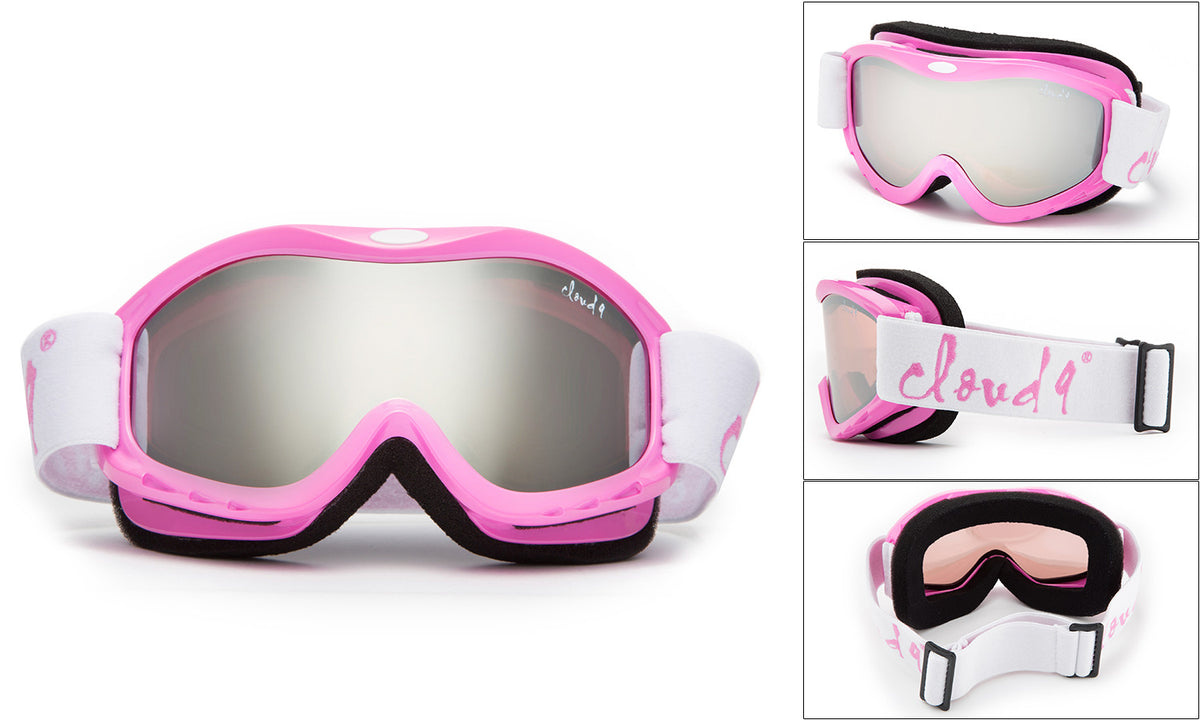 Kids Snow Ski Goggles Dual Lens Youth Ski Goggle with Pouch - Multiple Colors