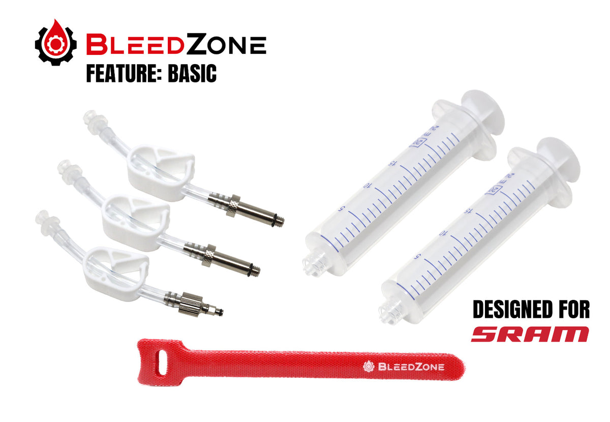 Bicycle Brake Bleed Kit for SRAM Hydraulic Brakes with Bleeding Edge Tool
