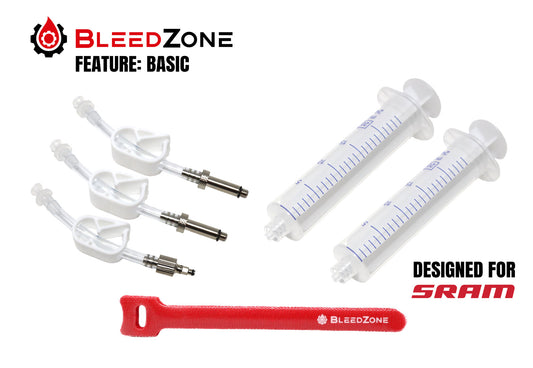 Bicycle Brake Bleed Kit for SRAM Hydraulic Brakes with Bleeding Edge Tool