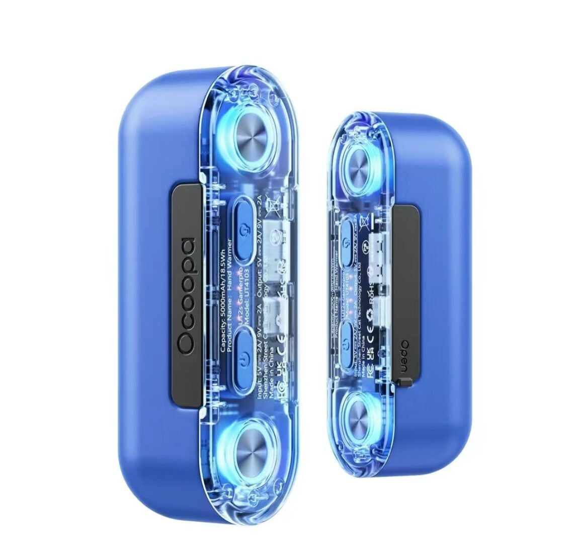 Rechargeable Hand Warmer with Power Bank 16H Heat and RGB Lights for Gaming & Outdoors