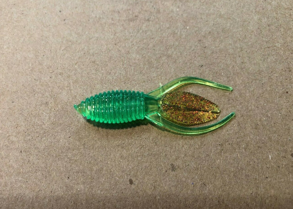 2-Inch Crappie Beaver Tail Soft Plastic Lures 100-Pack for Panfish Fishing