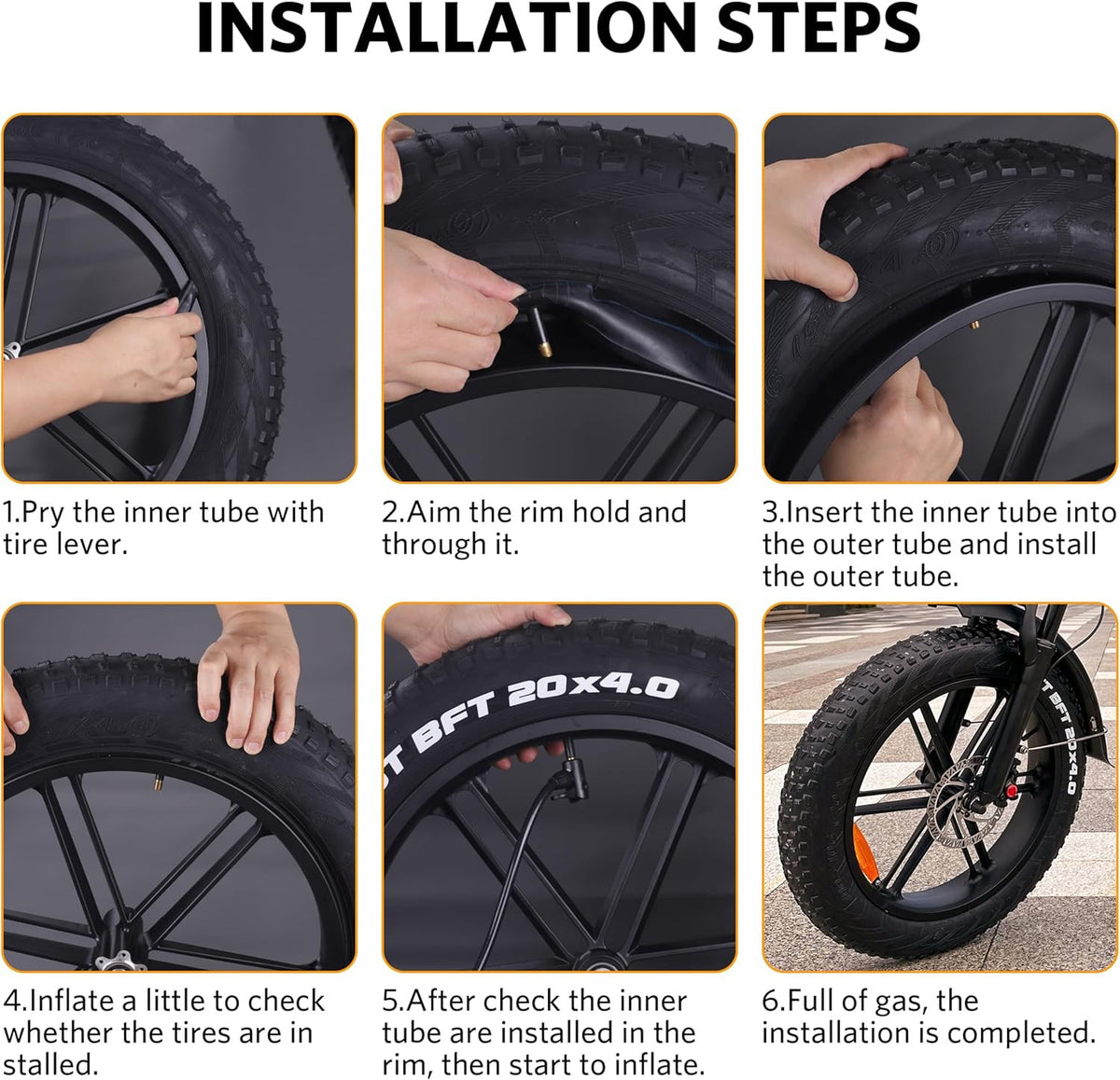 20x4.0 Fat Bike Inner Tube Puncture Resistant All-Terrain MTB & E-Bike Tube