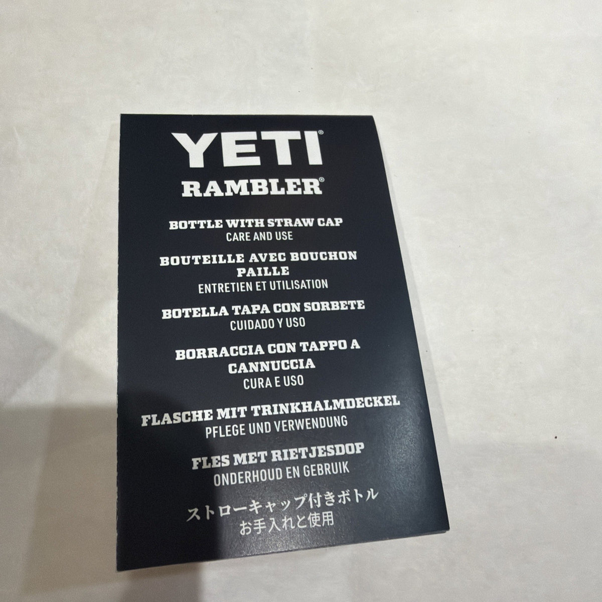YETI Rambler 18 oz Water Bottle with Flip Chug Cap - Navy Blue