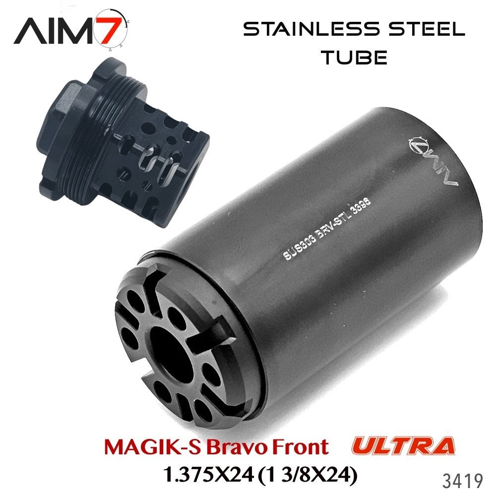 Modular Tube Assembly 1.375x24 HUB for Bravo-Pattern Systems - Stainless Steel